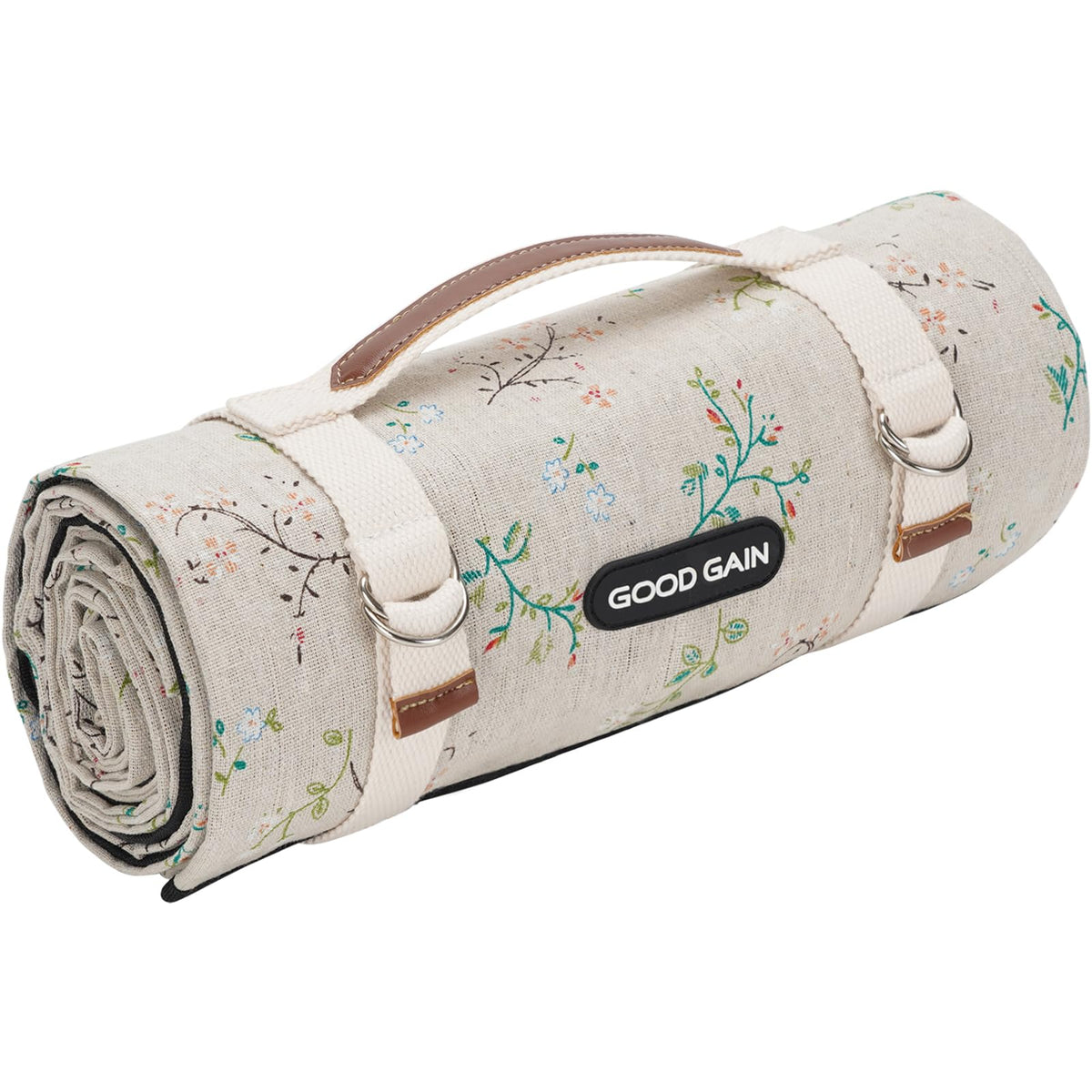 G GOOD GAIN picnic blanket waterproof backing for damp grass and sand.