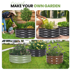 G GOOD GAIN 3x3x1ft size shown among vegetables for ample growing space.