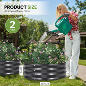 G GOOD GAIN round bed with wavy design for sturdy support.