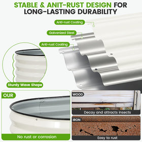 G GOOD GAIN rust-proof galvanized steel resists weather and deformation.