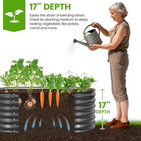 G GOOD GAIN two-bed assembly kit for quick, organized garden setup