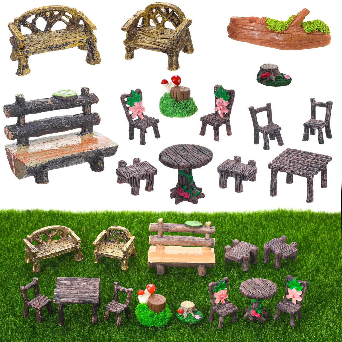 GGSTDDUP bonsai moss setups with petite fairy accents