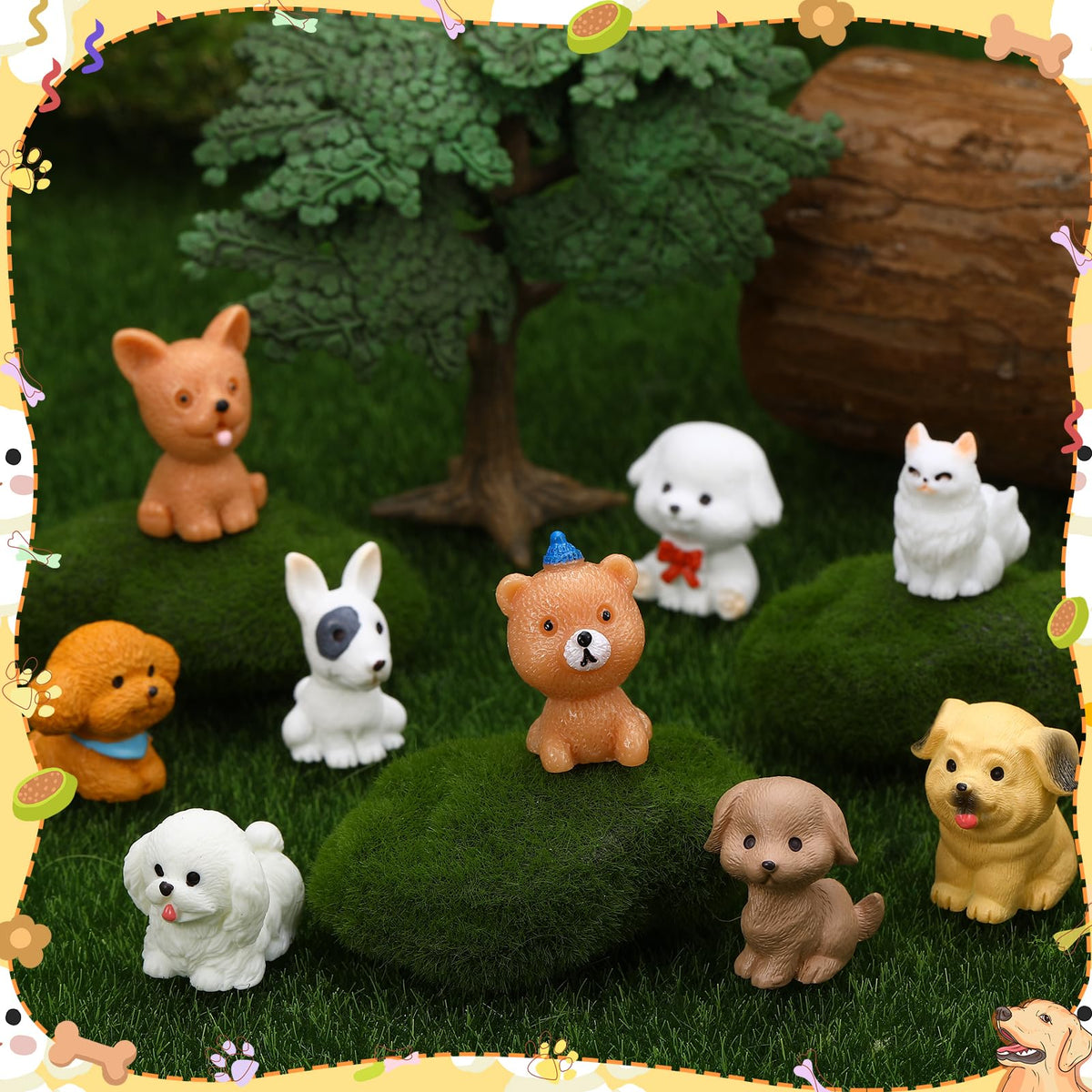 GGSTDDUP compact-size miniatures ideal for DIY crafts and fairy gardens.