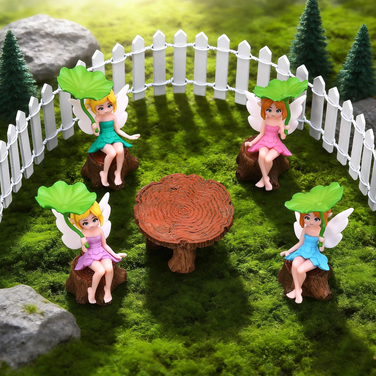 GGSTDDUP fairy garden decor brightens outdoor pots and tabletops.