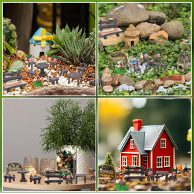 GGSTDDUP fairy garden desktop decor for inspiring workspace miniatures