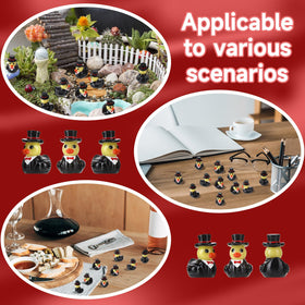 GGSTDDUP mini duck figurines suitable for miniature gardens and terrariums.