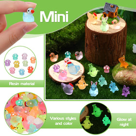 GGSTDDUP glow-in-the-dark puppy figurines for playful garden scenes.