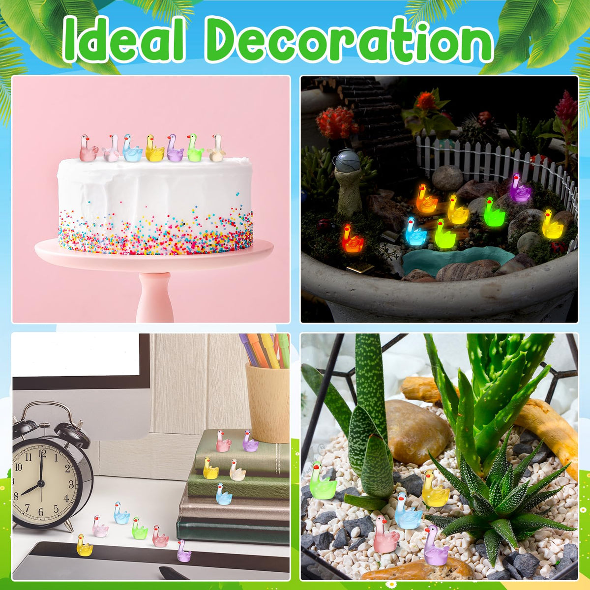 GGSTDDUP tiny goose decorations perfect for terrariums and planters.