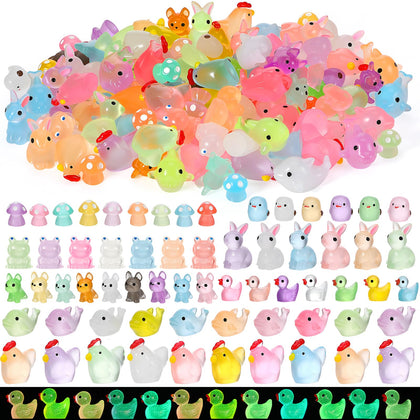 GGSTDDUP luminous ducks figurines for fairy gardens and night glow.