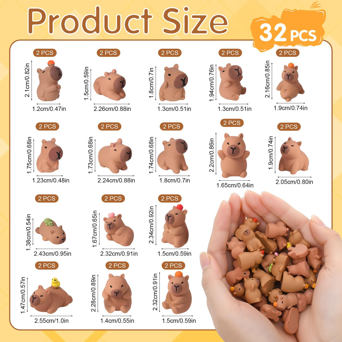 GGSTDDUP resin capybaras with lifelike details perfect for dollhouses and terrariums.