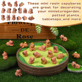 GGSTDDUP small capybaras on dashboards and shelves add whimsy and charm.