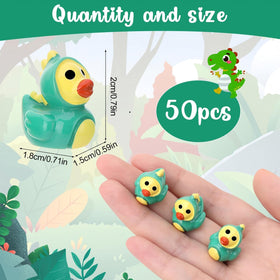 GGSTDDUP mini dinosaur resin ducks for dollhouses and landscapes