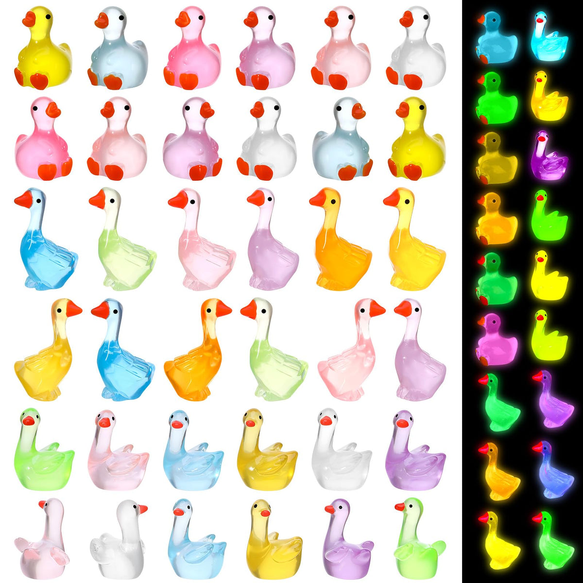 GGSTDDUP mini goose figurine style A for vibrant desk decor and creative displays.
