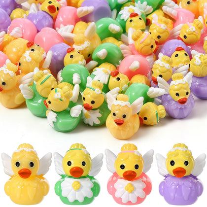 GGSTDDUP mini resin ducks in a 40-piece pack for fairy garden decor