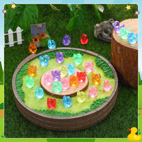 GGSTDDUP multicolor resin ducks brighten potted plants and terrariums