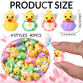 GGSTDDUP mini resin ducks decorate a pot with cheerful touches