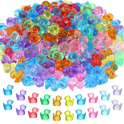 GGSTDDUP mini resin ducks in random colors for dollhouse decor and charming shelf accents