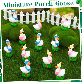 GGSTDDUP mini resin goose decor for living rooms and bedrooms