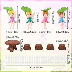 GGSTDDUP miniature table and chairs set showcases realistic resin furniture details.