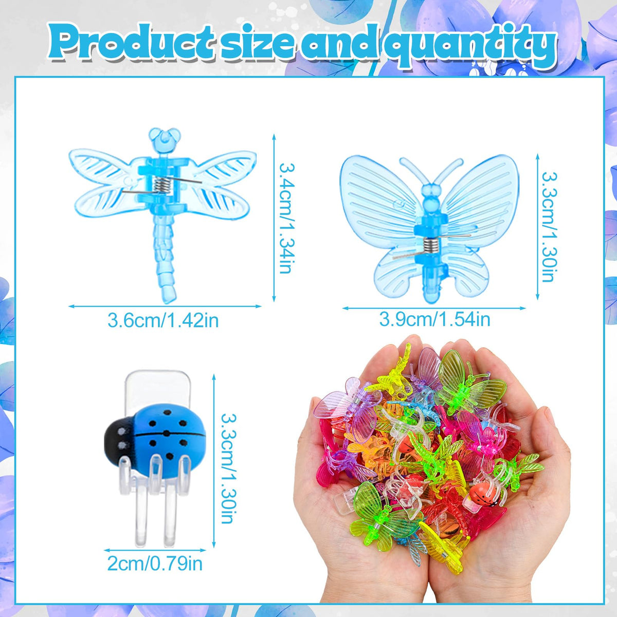 GGSTDDUP orchid clips with butterfly design help steady vines on stakes.