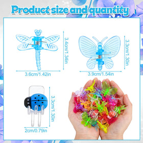 GGSTDDUP orchid clips with butterfly design help steady vines on stakes.