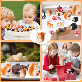 GGSTDDUP resin squirrel collection enhances home and office decor.