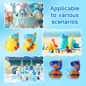 GGSTDDUP colorful mini ducks for durable outdoor decor