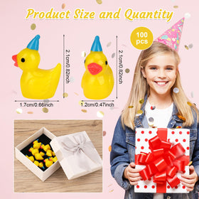 GGSTDDUP yellow ducks close-up, blue hats, eye-catching party decor and photos