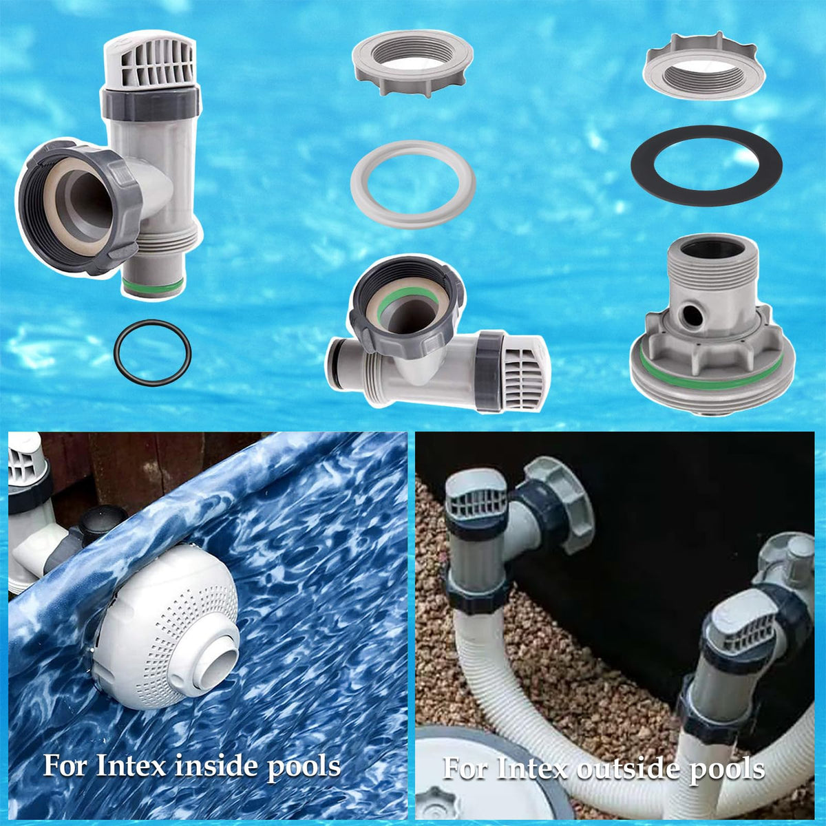 GGTE flat strainer washer maintains a tight connection
