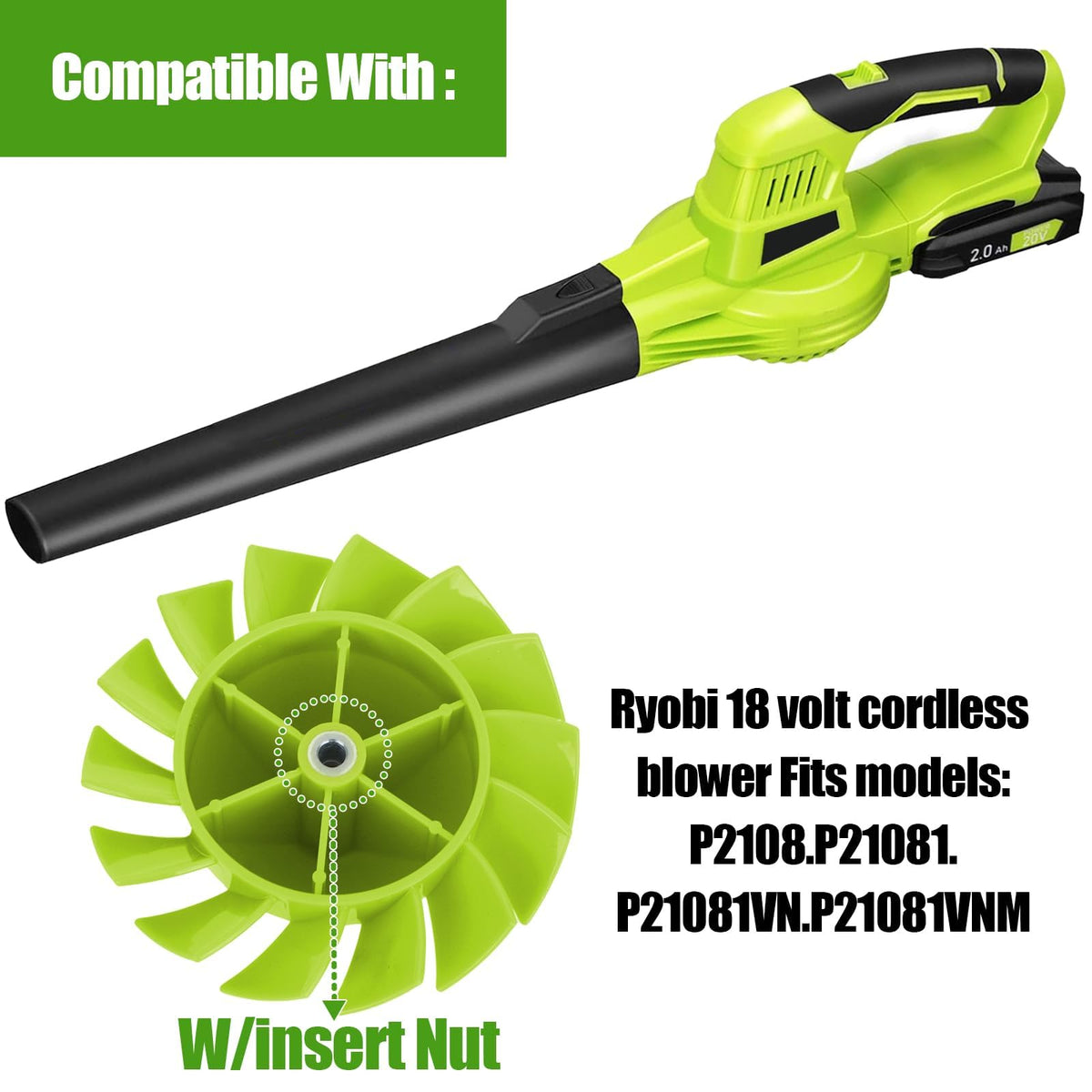 GGTE high-quality plastic blade ensures safe operation and durability