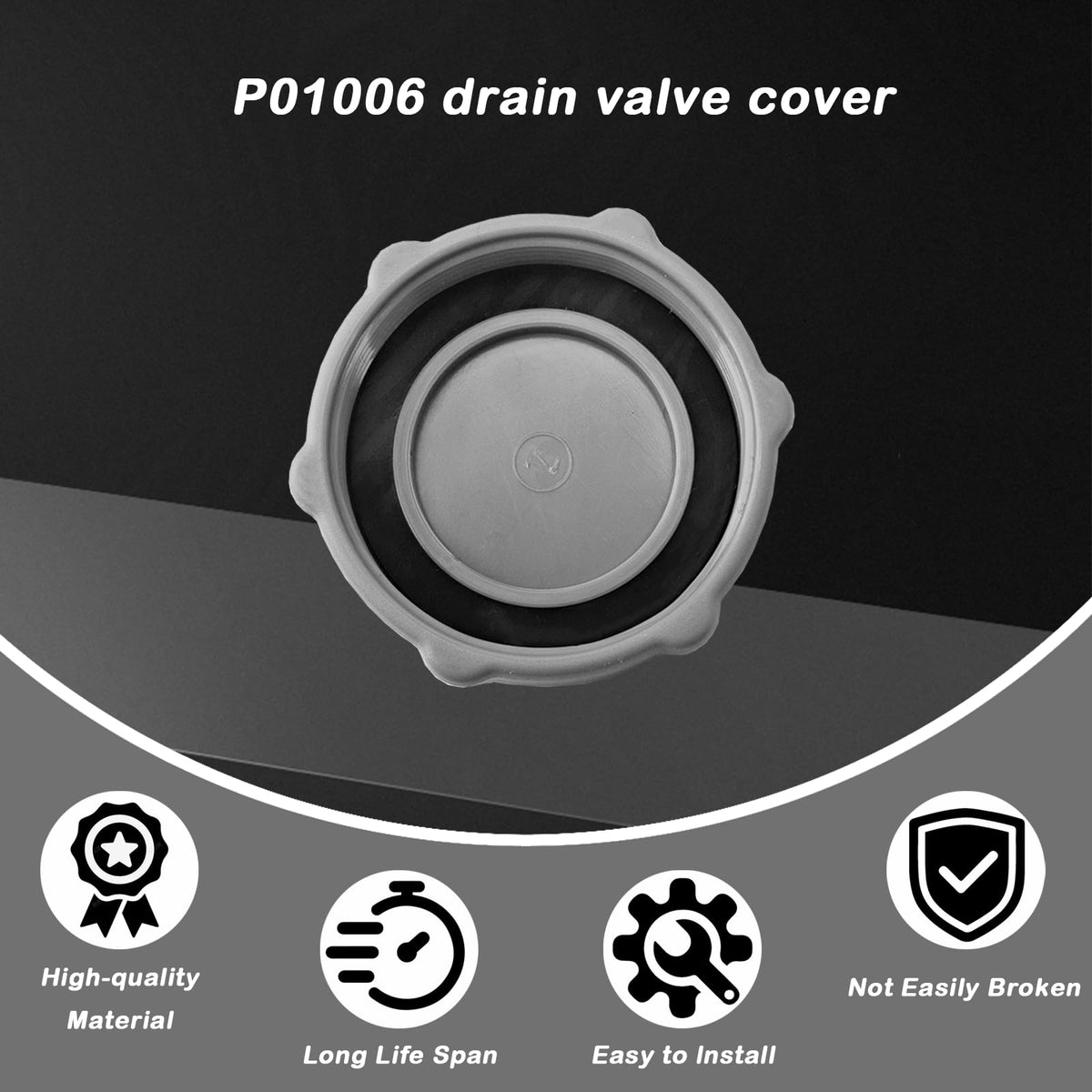 GGTE P01006 leak-proof drain valve cover for reliable pool operation