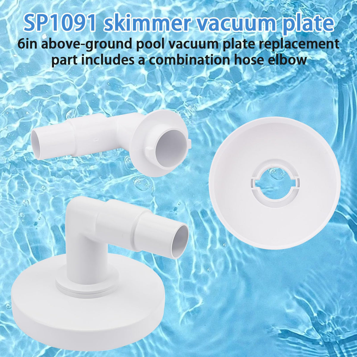 GGTE SP11041 replacement vacuum plate fits Hayward skimmers and seals the setup.