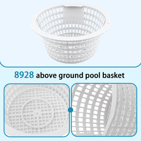 GGTE skimmer basket deep mesh, intercepts large debris while maintaining flow
