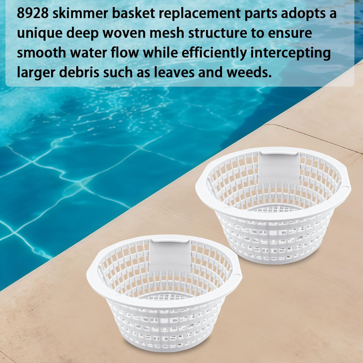 GGTE skimmer basket two-pack, ready for quick replacements