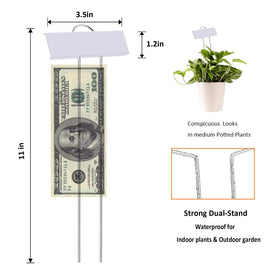 GHAMYEE 11-inch plant marker designed for easy reading in beds and containers.