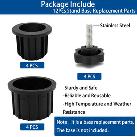 GHAMYEE M8 threaded knob enhances easy tightening for sturdy umbrellas.