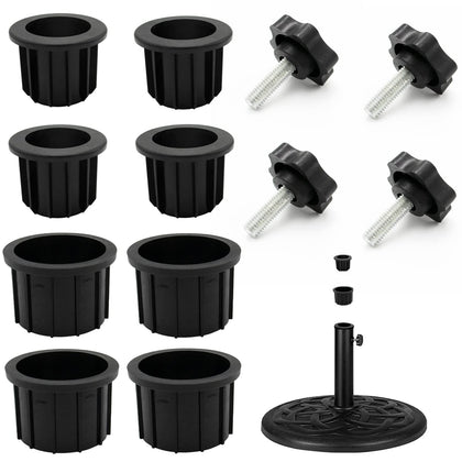 GHAMYEE umbrella base ring 1.95 inch fits bases securely, stabilizing patio setups.