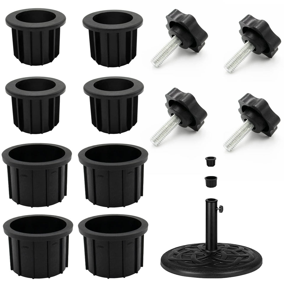 GHAMYEE umbrella base ring 1.95 inch fits bases securely, stabilizing patio setups.