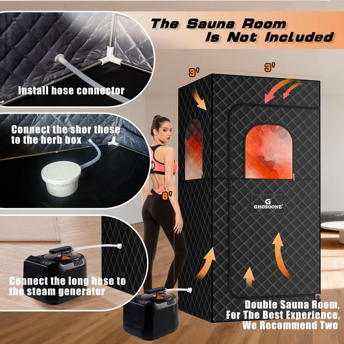 GHOSOONE aromatherapy oil box for stronger diffuser scents during steam.