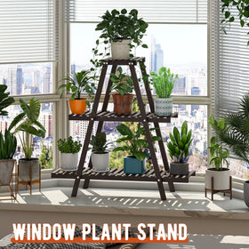 GHWIE living-room garden decor plant ladder enhancing greenery.