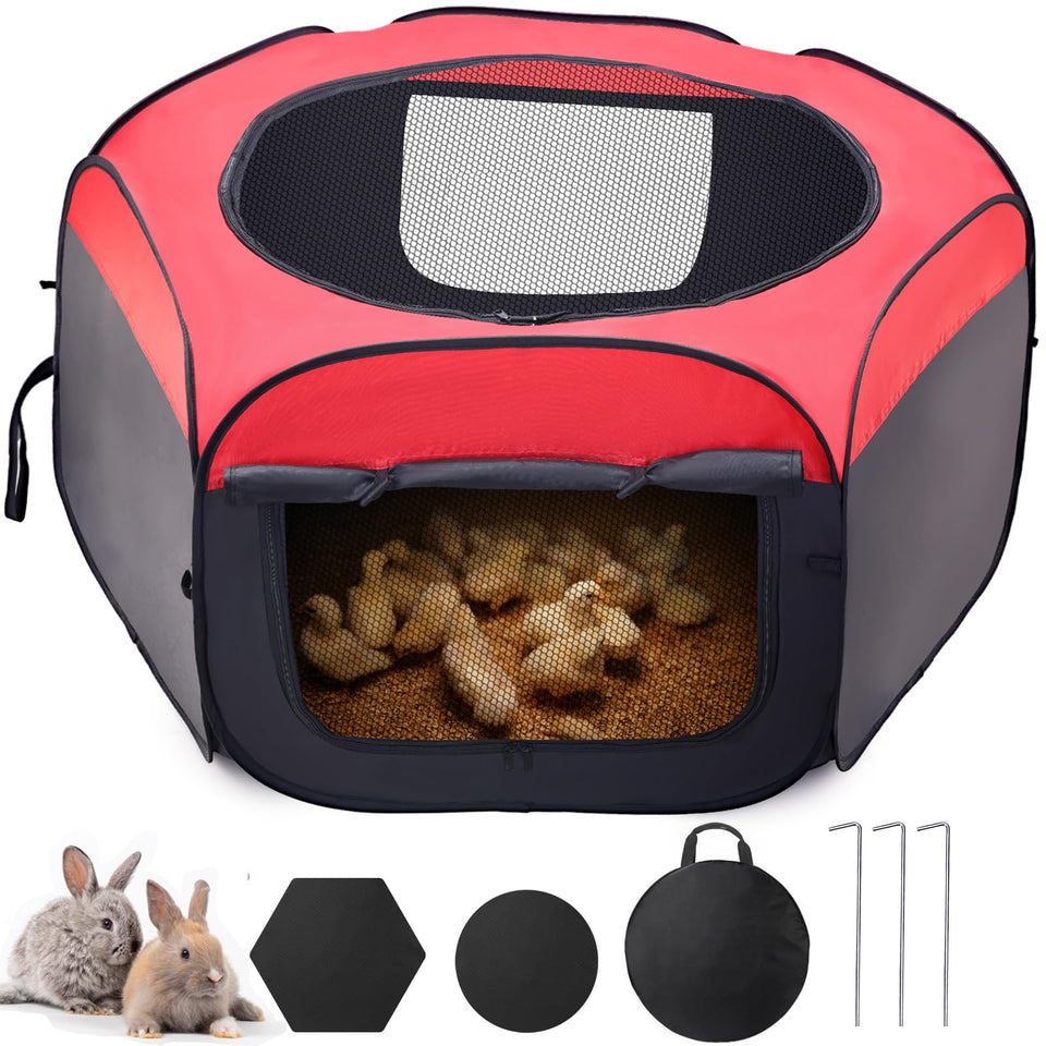 GHWMYD brooder box top cover with zipper mesh for warm, secure chicks.