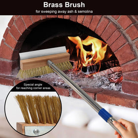 GHWMYD brush head at 30° angle enhances corner cleaning for quicker oven maintenance