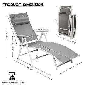 Giantex anti-slip footpads protect floors while keeping the chair stable.