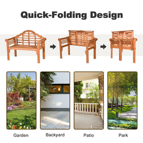 Giantex durable eucalyptus wood frame supports up to 800 lbs.