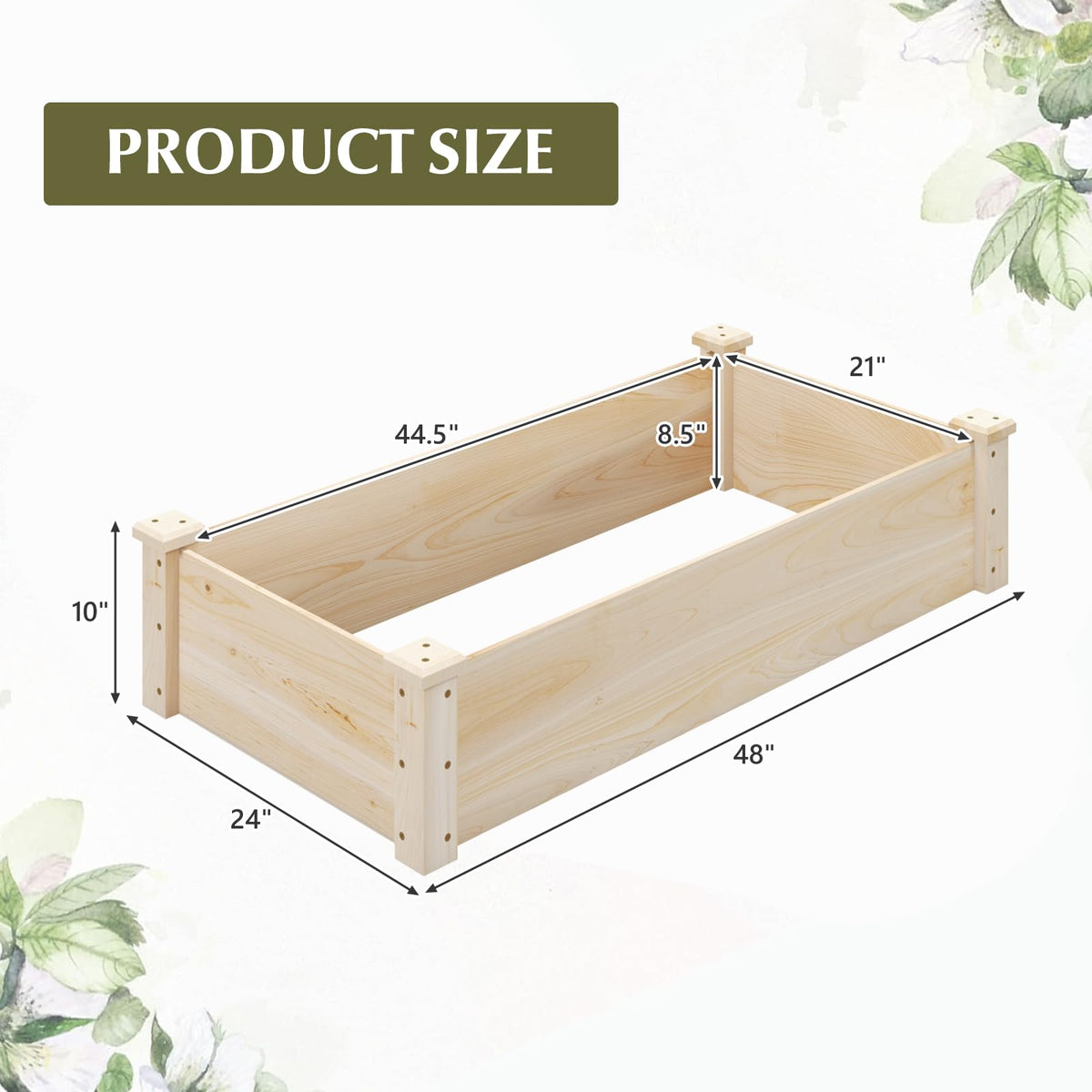 Giantex easy-assembly garden bed ready for setup.