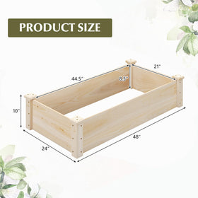 Giantex easy-assembly garden bed ready for setup.
