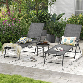 Giantex lounge chair outdoor portable design grey — fold compactly for storage.