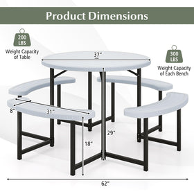 Giantex non-slip pads improve stability on patios and decks.