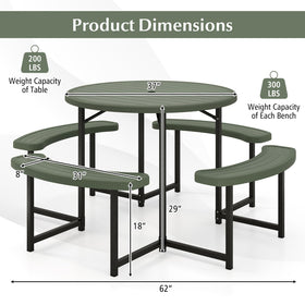 Giantex non-slip pads prevent movement on patios