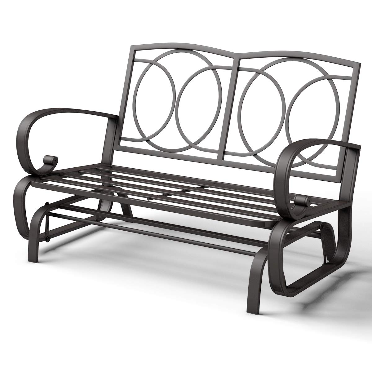 Giantex thick padded seat cushions enhance comfort during sunny days.
